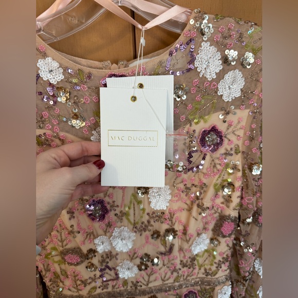 Mac Duggal Sequin Floral Dress - Picture 7 of 8
